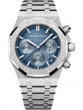 Audemars Piguet Royal Oak 26240BC.GG.1324BC.02 Chronographe 41 Or Blanc Givre Bleu Japon