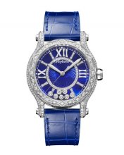 Chopard Happy Sport Joaillerie 36MM Or Blanc Diamant 274891-1016