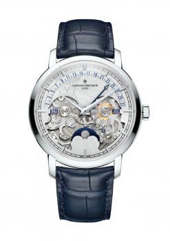 VacheronConstantin Traditionnelle Calendrier Perpetuel Date Retrograde Openface Platine 170e Anniversaire 4030T/000P-H054