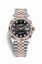 Réplique montre Rolex Datejust 36 Everose Roles 18 ct Everose 126231 m126231-0019