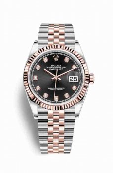 Réplique montre Rolex Datejust 36 Everose Roles 18 ct Everose 126231 m126231-0019