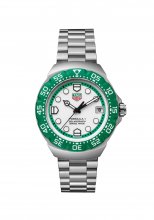 Montre TAG Heuer Formula 1 Solargraph 38 en acier inoxydable avec bracelet blanc WBY1113.BA0042