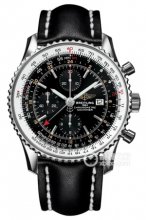 AAA Réplique Montre Breitling Navitimer World Chronographe Automatique Chronometer Cadran noir pour hommes