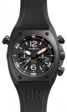 Réplique Bell & Ross Marine Chrono Homme Automatique Montre BR 02-94 Carbon