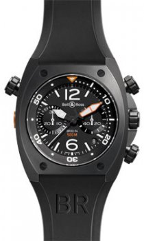 Réplique Bell & Ross Marine Chrono Homme Automatique Montre BR 02-94 Carbon