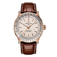Breitling Navitimer Automatique 41 mm Replique de montre pour homme Argent Or rose 18 carats R17329F41G1P1