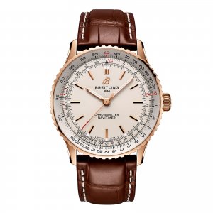 Breitling Navitimer Automatique 41 mm Replique de montre pour homme Argent Or rose 18 carats R17329F41G1P1