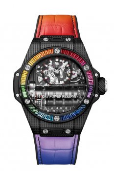 Replique Hublot Big Bang MP-11 Power Reserve 14 Days Carbon Rainbow 911.QD.0123.LR.4099