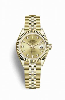 Réplique montre Rolex Datejust 28 jaune 18 ct 279178 m279178-0024
