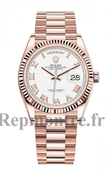 Replique Rolex Day-Date 36 18 ct Everose gold M128235-0052 montre - Cliquez sur l'image pour la fermer