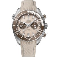 Omega Seamaster Planet Ocean 600M Co-Axial 45.5 Master Chronometer Chronographe Acier Inoxydable Beige 215.32.46.51.09.001