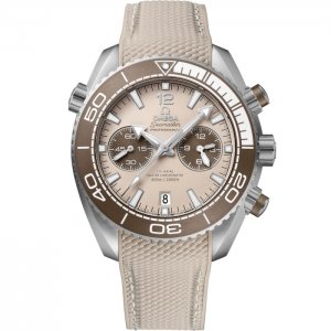 Omega Seamaster Planet Ocean 600M Co-Axial 45.5 Master Chronometer Chronographe Acier Inoxydable Beige 215.32.46.51.09.001