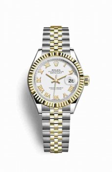 Réplique montre Rolex Datejust 28 Jaune Roles jaune 18 ct 279173 m279173-0023