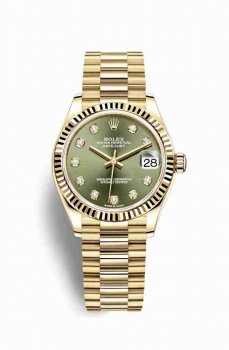 Réplique montre Rolex Datejust 31 jaune 18 ct 278278 m278278-0011