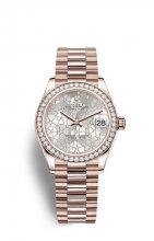 Replique Montre Rolex Datejust 31 18 ct EveOr Rose M278285RBR-0036