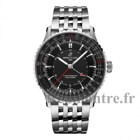 Breitling Navitimer Automatique GMT 41mm Montre Copie Homme Acier Inoxydable Noir A32310251B1A1 - Cliquez sur l'image pour la fermer