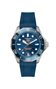 TAG Heuer Aquaracer Professional 300 42 Acier inoxydable Caoutchouc bleu WBP5111.FT6259