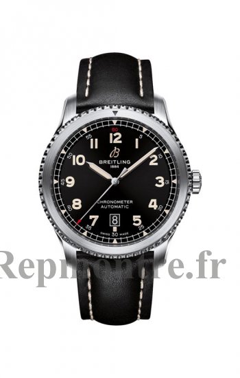 Replique Breitling Aviator 8 automatique 41 Black Dial Black Leather Strap Men's A17315101B1X2 - Cliquez sur l'image pour la fermer