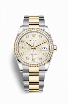 Réplique montre Rolex Datejust 36 Jaune Roles jaune 18 ct 126283RBR AB0162161C1A1