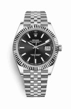 Réplique montre Rolex Datejust 41 blanc Roles 126334 520.CM.7170.CM