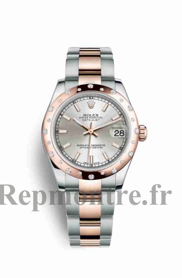 Réplique montre Rolex Datejust 31 Everose Roles Everose 178341 Cadran argent m178341-0058 - Cliquez sur l'image pour la fermer