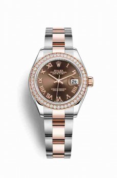 Réplique montre Rolex Datejust 28 Everose Roles 18 ct Everose 279381RBR m279381rbr-0010