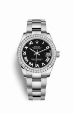 Réplique montre Rolex Datejust 31 Blanc Role blanc 178384 m178384-0055