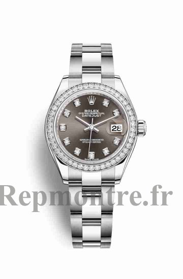 Réplique montre Rolex Datejust 28 Blanc Roles en blanc 279384RBR Gris fonce en semble Cadran m279384rbr-0018 - Cliquez sur l'image pour la fermer