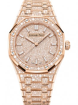 Audemars Piguet Royal Oak Automatique 34 Or Rose Snow-Set 77452OR.ZZ.1365OR.01