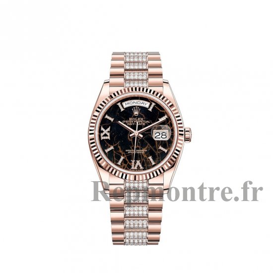Replique Rolex Day-Date 36 18 ct Everose gold M128235-0042 montre - Cliquez sur l'image pour la fermer