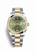 Réplique montre Rolex Datejust 36 Jaune Roles jaune 18 ct 126203 m126203-0026