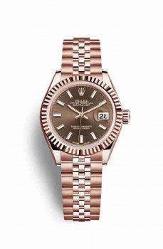 Réplique montre Rolex Datejust 28 Everose 279175 m279175-0008