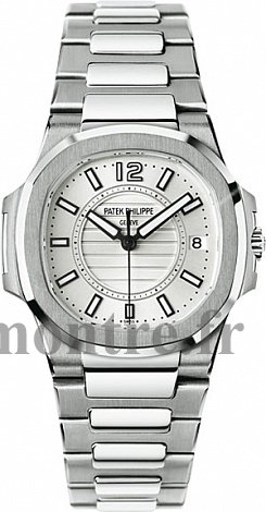 Réplique Patek Philippe Nautilus blanc Or Femme Montre 7011/1G-001 - Cliquez sur l'image pour la fermer