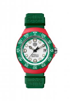 TAG Heuer Formula 1 Solargraph 38 Vert Polylight Caoutchouc Blanc WBY1160.FT8085
