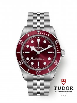 Bracelet Tudor Black Bay Fifty-Eight en acier inoxydable bordeaux M7939A1A0RU-0001