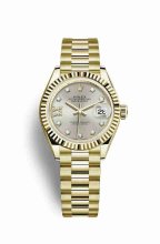 Réplique montre Rolex Datejust 28 jaune 18 ct 279178 m279178-0002