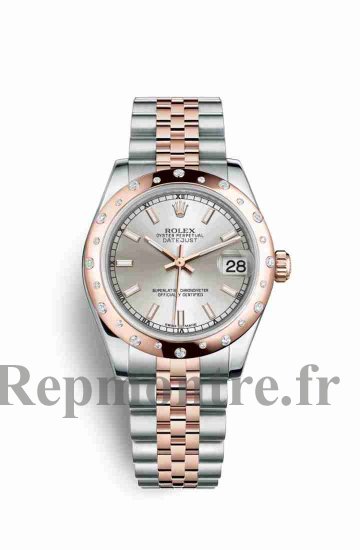 Réplique montre Rolex Datejust 31 Everose Roles Everose 178341 Cadran argent m178341-0022 - Cliquez sur l'image pour la fermer