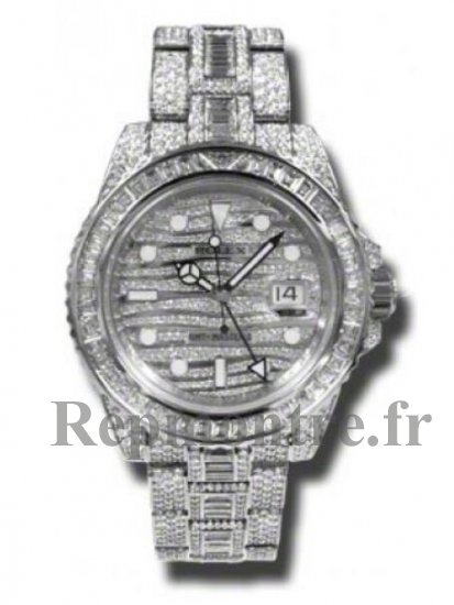 Réplique Rolex GMT Master II Diamant 18kt Blanc Or Set With Diamants 116769TBR - Cliquez sur l'image pour la fermer