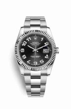 Réplique montre Rolex Datejust 36 blanc Roles blanc 116234 Noir Cadran m116234-0147