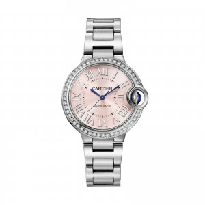 Cartier Ballon Bleu De Cartier Copie montre 33 mm Bo?tier en acier a remontage automatique W4BB0037