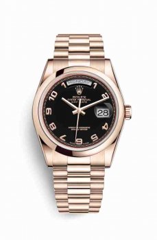 Réplique montre Rolex Day-Date 36 Everose 18 ct 118205 m118205f-0018
