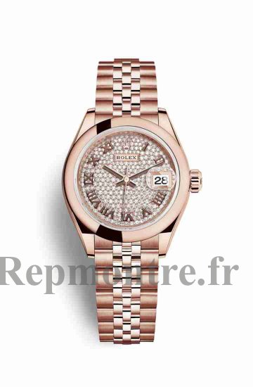 Réplique montre Rolex Datejust 28 Everose 279165 Cadran de m279165-0024 - Cliquez sur l'image pour la fermer