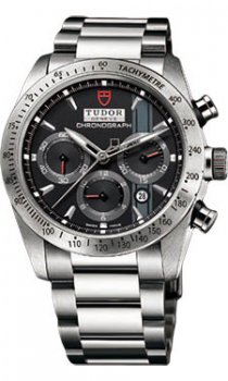 Réplique Tudor Fastrider cronografo noir pulsera indice 42000-95730