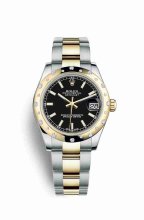 Réplique montre Rolex Datejust 31 Jaune Roles jaune 18 ct 178343 m178343-0059