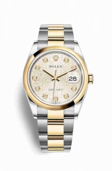 Réplique montre Rolex Datejust 36 Jaune Roles jaune 18 ct 126203 m126203-0028