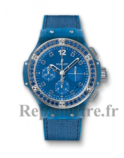 Hublot Big Bang Bleu Linen 341.XL.2770.NR.1201 - Cliquez sur l'image pour la fermer