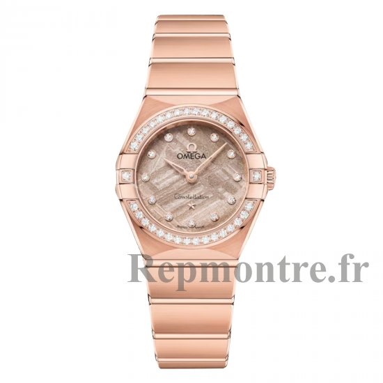 Montre Copie Omega Constellation 25 mm pour femme Beige O13155256099002 - Cliquez sur l'image pour la fermer