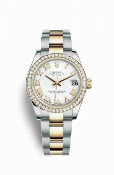 Réplique montre Rolex Datejust 31 Jaune Roles jaune 18 ct 178383