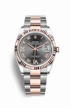 Réplique montre Rolex Datejust 36 Everose Roles 18 ct Everose 126231 m126231-0024