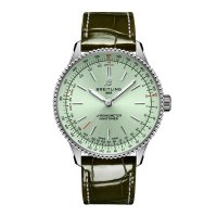 Replique montre Breitling Navitimer 36 mm pour femme Alligator vert A17327361L1P1
